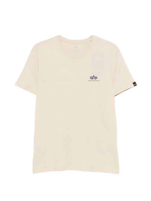 T-shirt uomo Alpha Industries panna basic Alpha Industries | 188505300